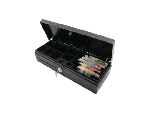 AC-F460 - Springdeckel-Kassenlade, anthrazit, 24V EPS-Anschluss mit Microschalter (POS-303)
