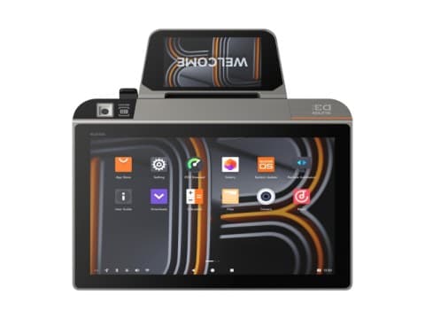 D3 mini - Touchsystem, 10.1 Widescreen Display, LCD Kundendisplay, 80mm Bondrucker, Android 13 mit GMS, NFC, Fingerabdr