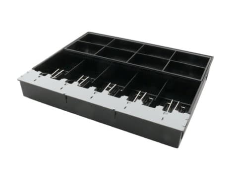 Geldeinsatz für AC-4280 Kassenlade, 8 Münzfächer, 5 Scheinfächer, Münzfächer individuell anpassbar